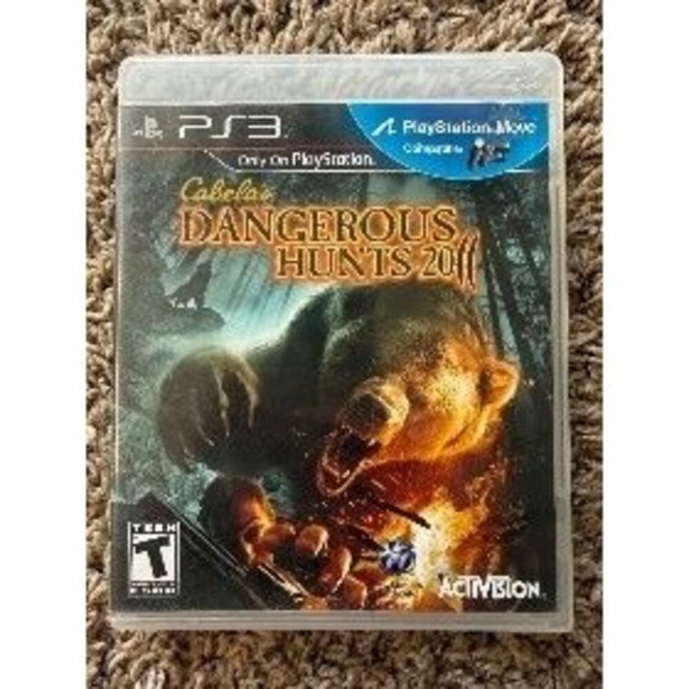 Cabela's Dangerous Hunts 2011 PS3 PlayStation 3 Game Activision Move Compatible